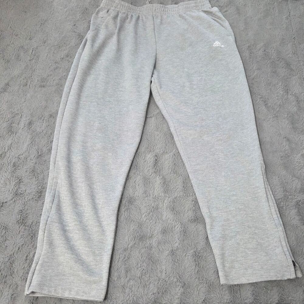 Adidas Mens Light Grey Athletic Sweatpants Size XL